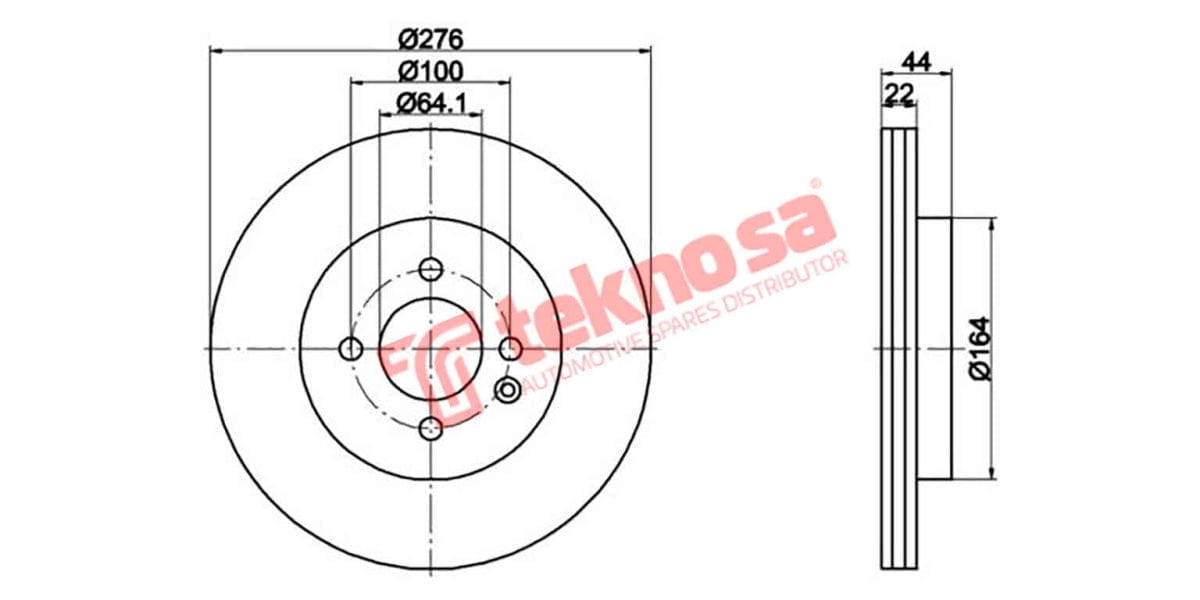 Brake Disc Mini Cooper 04-07 (Fv)