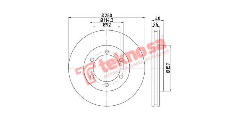 Brake Disc Nissan Np300 (Fv)