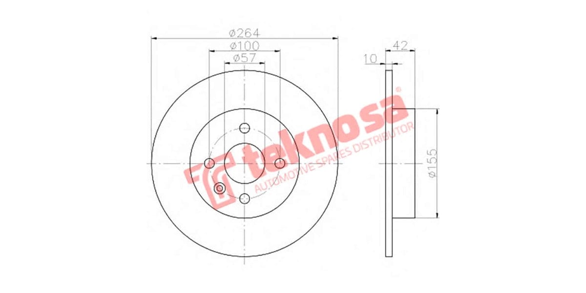 Brake Disc Opel Astra H/Gtc/Meriva 1.6-1.8 04- (Fv)