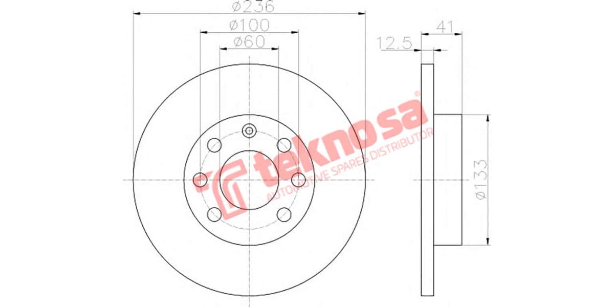 Brake Disc Opel Astra/Kadett-Monza 84- (Fs)