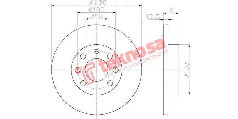 Brake Disc Opel Astra/Kadett-Monza 84- (Fs)