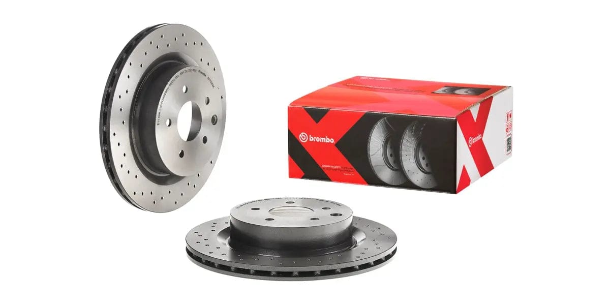 Brake Disc Rear (2-In-Box) Drilled - Nissan 350 Z Roadster (Brembo 0973562X)