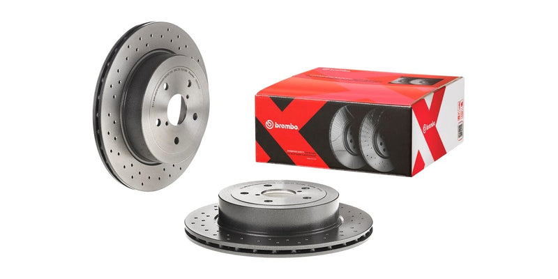 Brake Disc Rear (2-In-Box) Drilled - Subaru Impreza (Brembo 0978132X)