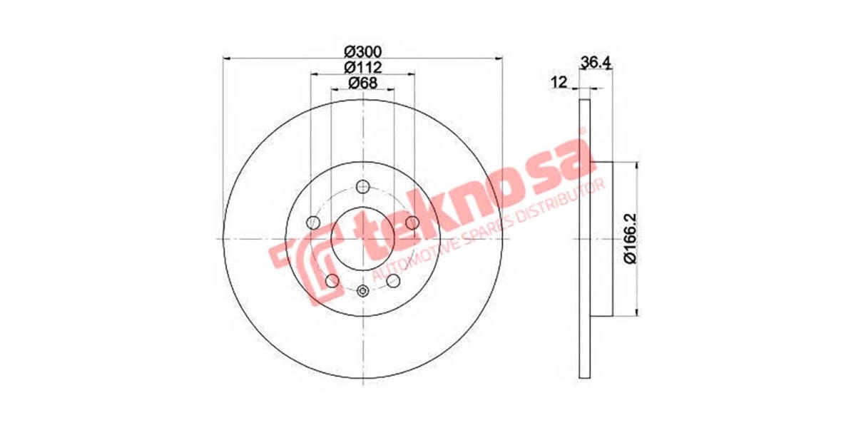 Brake Disc Rear Audi A4/a5/a6/a7/q5 2008-2017