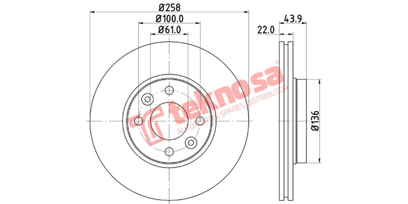 Brake Disc Renault Clio Iv/Kangoo/Captur (Fv)
