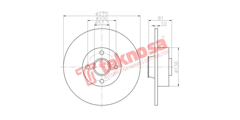 Brake Disc Renault Megane Ii / Scenic Ii (Rs)