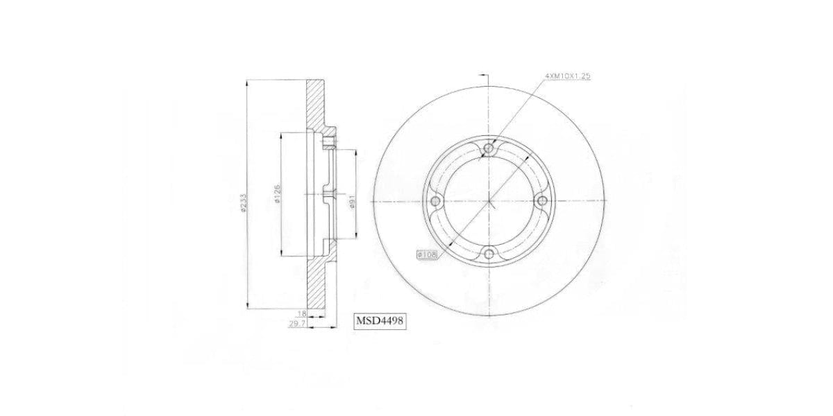 Brake Disc Solid Front Toyota Avanza 1.3 S Sx 1.5 Tx 2006-2015 (Single) Brake Disc