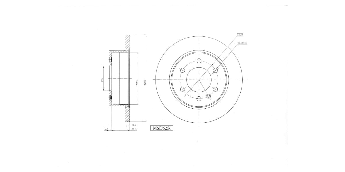 Brake Disc Solid Rear Mercedes Sprinter 2007> Vw Crafter 2006> (Single) at Modern Auto Parts!