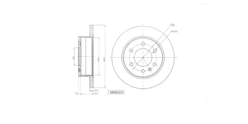Brake Disc Solid Rear Mercedes Sprinter 2007> Vw Crafter 2006> (Single) at Modern Auto Parts!