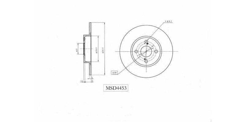 Brake Disc Solid Rear Toyota Corolla 180I Gle 1996-2002 (Single) at Modern Auto Parts!