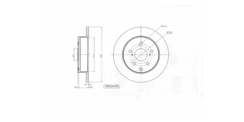 Brake Disc Solid Rear Toyota Rav 4 Iii 2.0,2.2,2.0 Cvt 2006-2013 (Single) at Modern Auto Parts!