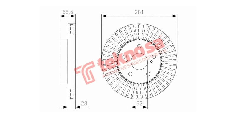 Brake Disc Toyota Innova/Hilux/Condor (Fv)
