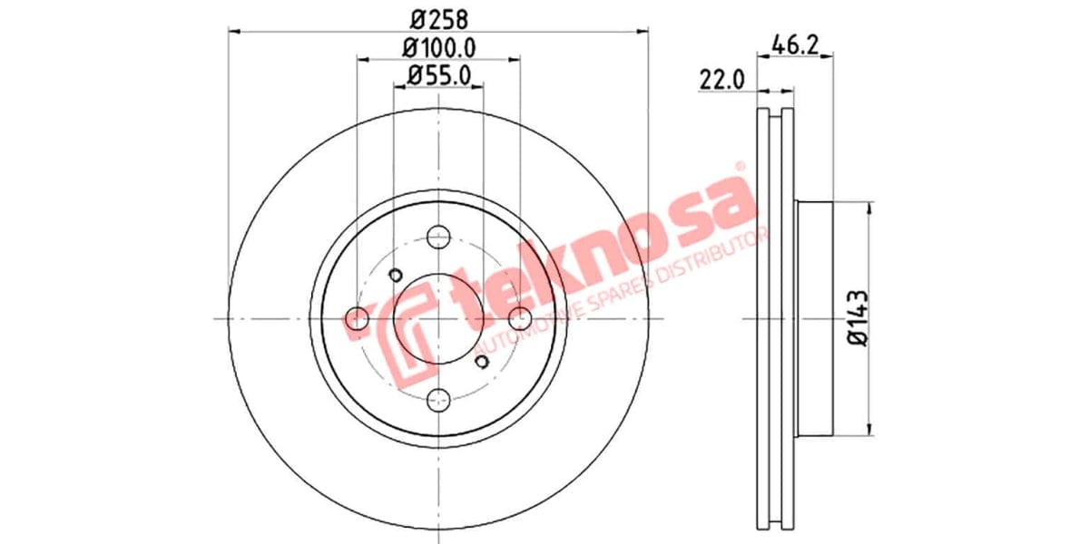 Brake Disc Toyota Yaris (Fv)