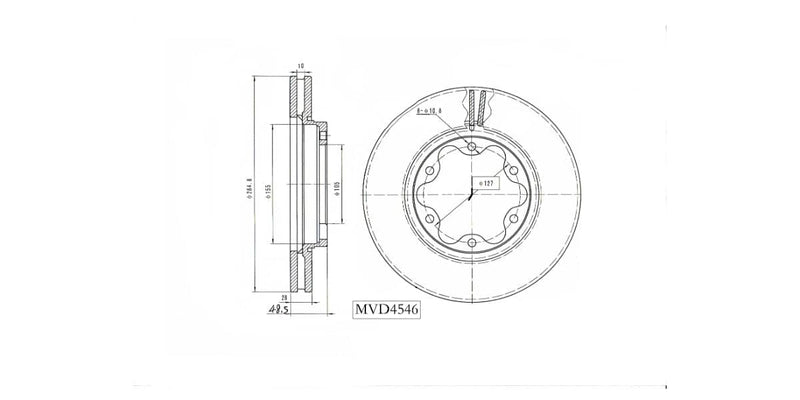 Brake Disc Vented Front Baw Sasuka,Hiace Sesfikile,Toyota Quantum 2013-2019> (Single) at Modern Auto Parts!