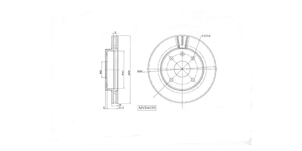 Brake Disc Vented Front Chev Optra 1.6,Deawoo Tacuma 2003-2011 (Single) at Modern Auto Parts!