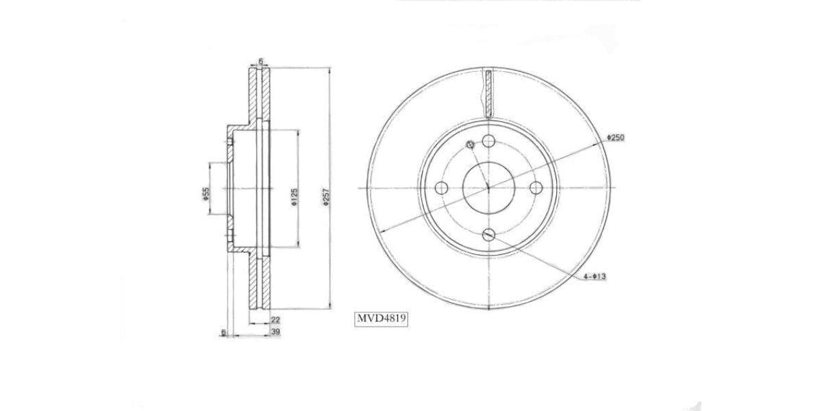 Brake Disc Vented Front Mazda Astina 180Se,Etude,Mx5 1995-2005 (Single) at Modern Auto Parts!