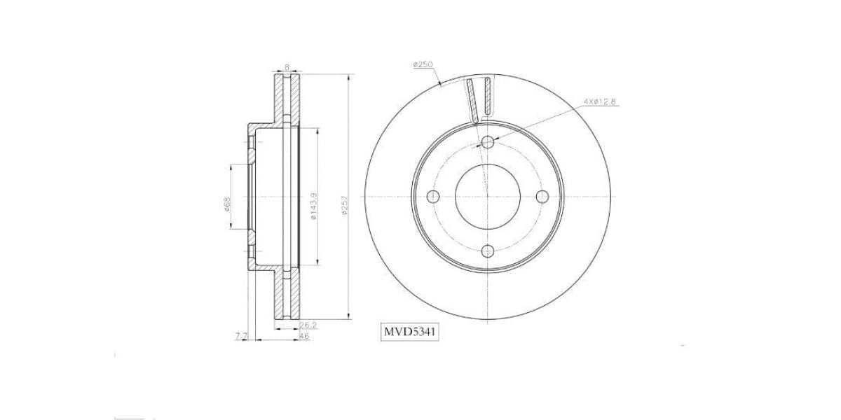 Brake Disc Vented Front Nissan Nv200 1,5Dci,1.6 2013> (Single) at Modern Auto Parts!