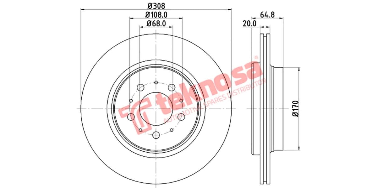 Brake Disc Volvo Xc90 (Rv)