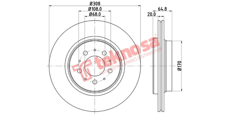 Brake Disc Volvo Xc90 (Rv)