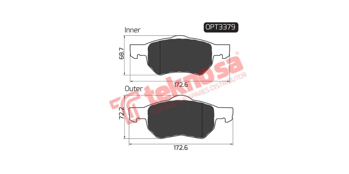 Brake Pad Chrysler Voyager 00-08 ( F )