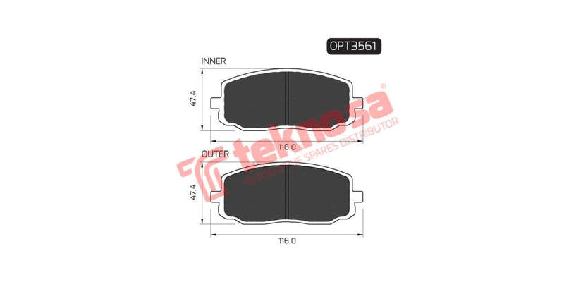 Brake Pad Hyundai I10 08- ( F )