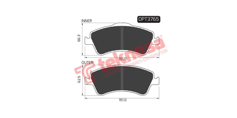 Brake Pad Toyota Corolla 07- ( F)