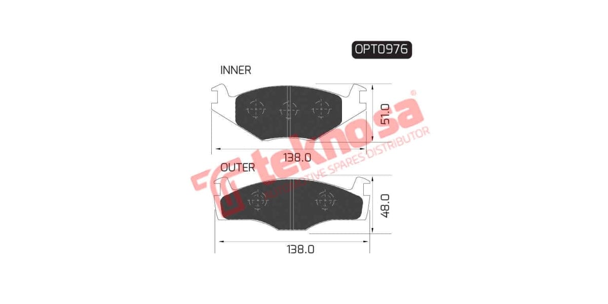 Brake Pad Volkswagen Citi-Golf 87-98 ( F )