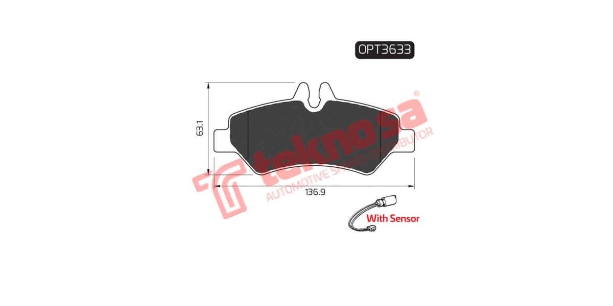 Brake Pad Volkswagen Crafter 06- ( R ) W/Sensor