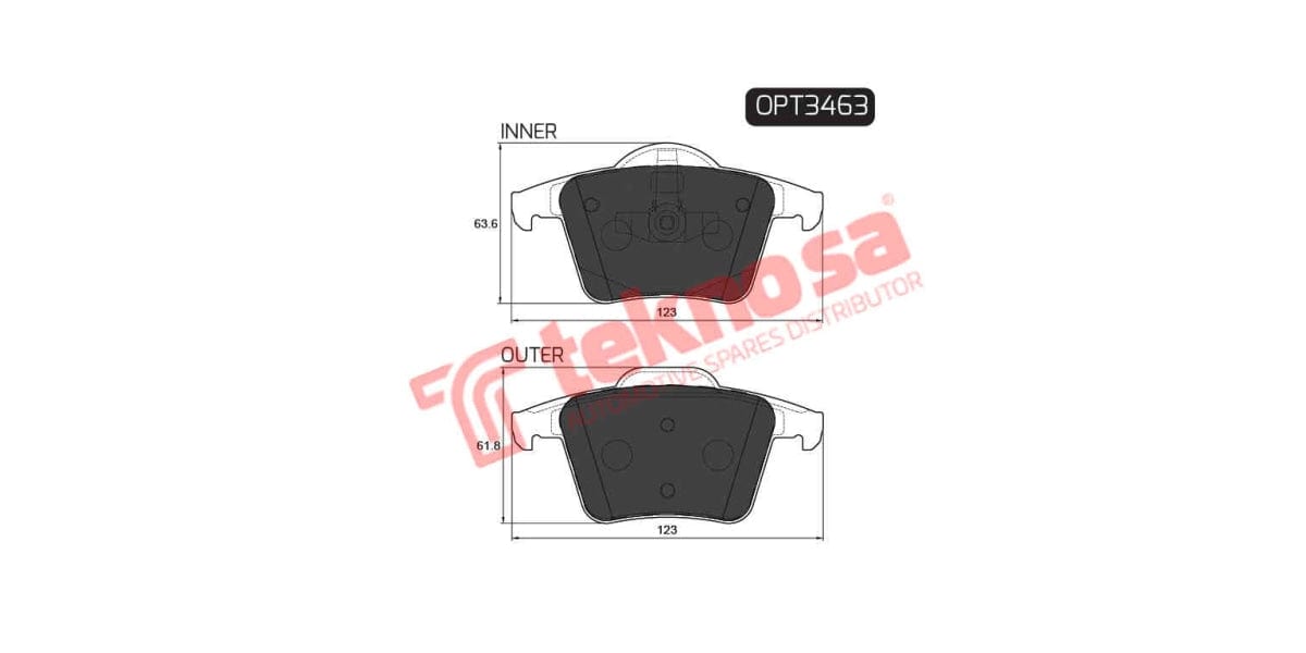 Brake Pad Volvo S60 03- ( R )