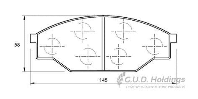 Brake Pads Front Cam Inyathi,Rhino,Foton,Gonow,Gwm,Mwiya,Soyat,Toyota Hiace,Hilux (SAFELINE D947S)