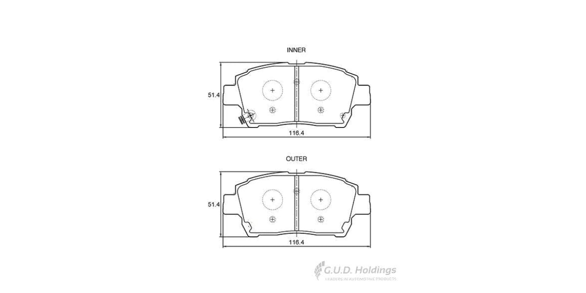 Brake Pads Front Chana Max,Geely Mk,M4,Toyota Mr2,Prius (SAFELINE D3875S)