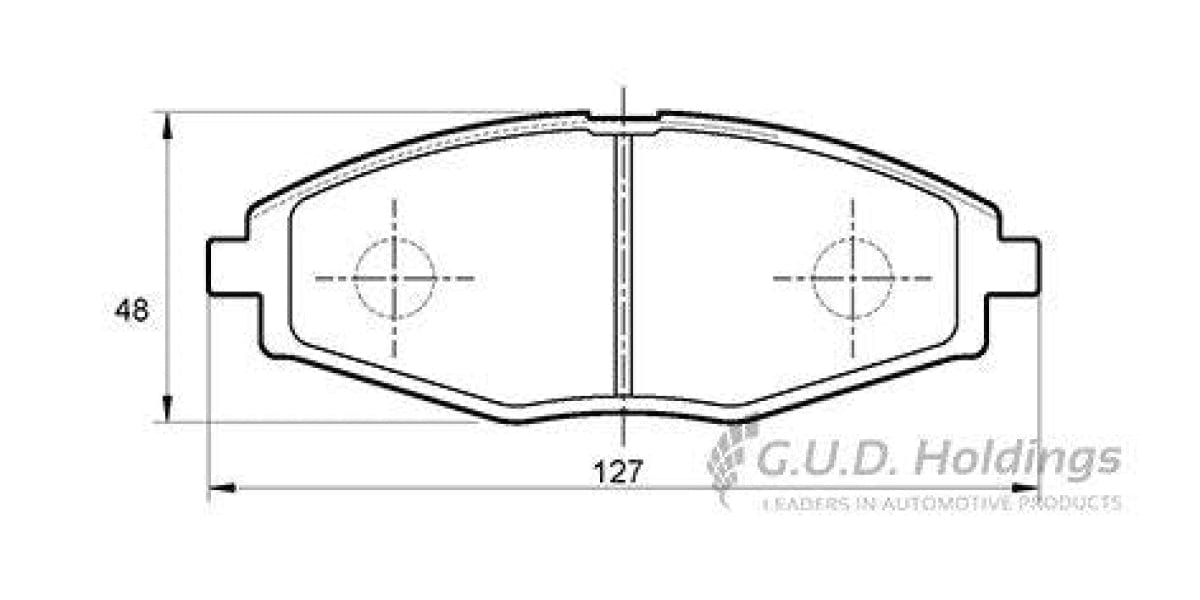 Brake Pads Front Chery J1,J2 (09-) Qq3 (08-) Chev Spark (03-10-) Daewoo Lanos (98-04) Matiz (99-04) (SAFELINE D3198S)