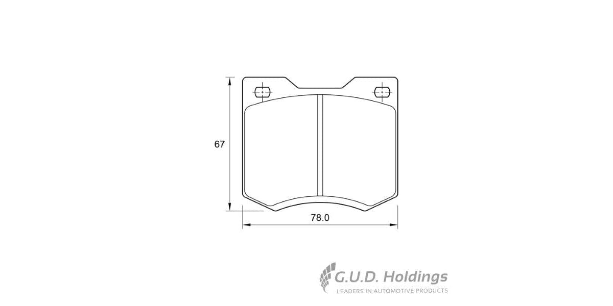 Brake Pads Front Chev 1900,2500,Ascona,Chevair,Commodore,Valiant,Colt,Galant,Capri,Escort (SAFELINE D174/1S)