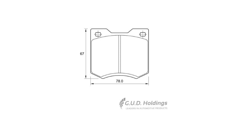 Brake Pads Front Chev 1900,2500,Ascona,Chevair,Commodore,Valiant,Colt,Galant,Capri,Escort (SAFELINE D174/1S)
