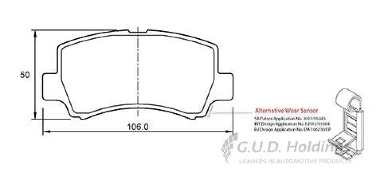 Brake Pads Front Chev/Opel Corsa,Utility (01-17) Meriva,Tigra (05-09) Opel Combo (06-) (SAFELINE D3579S)