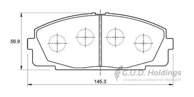 Brake Pads Front Cmc Amandla,Toyota Granvia,Hiace,Quantum (SAFELINE D3078S)