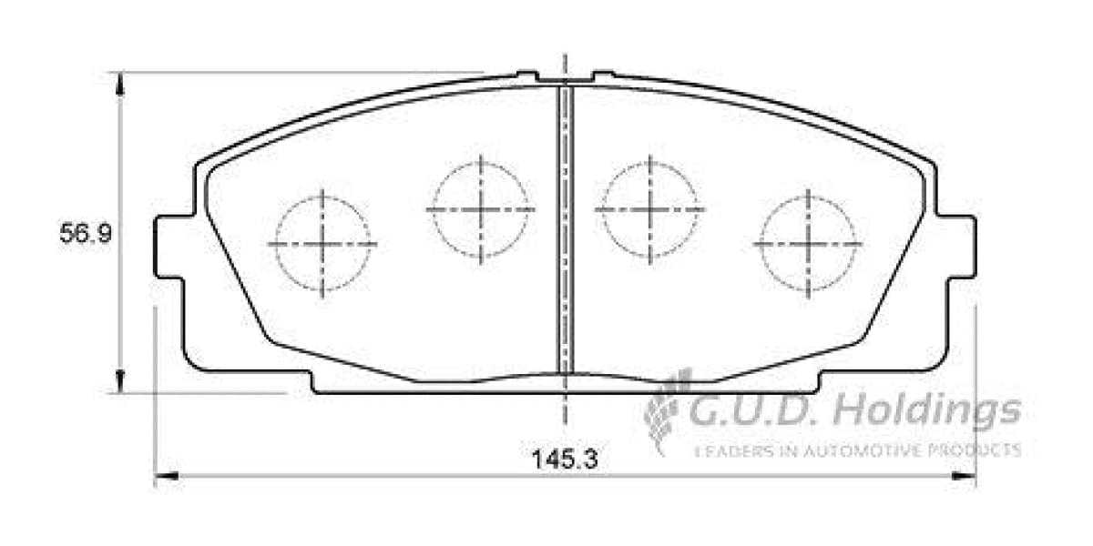 Brake Pads Front Cmc Amandla,Toyota Granvia,Hiace,Quantum (SAFELINE D3078S)
