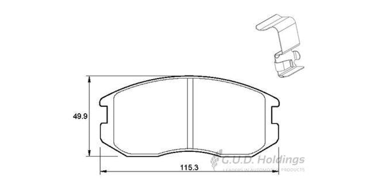 Brake Pads Front Daihatsu Terios (97-06) Terios 1.5 (06-15) (SAFELINE D3135S)
