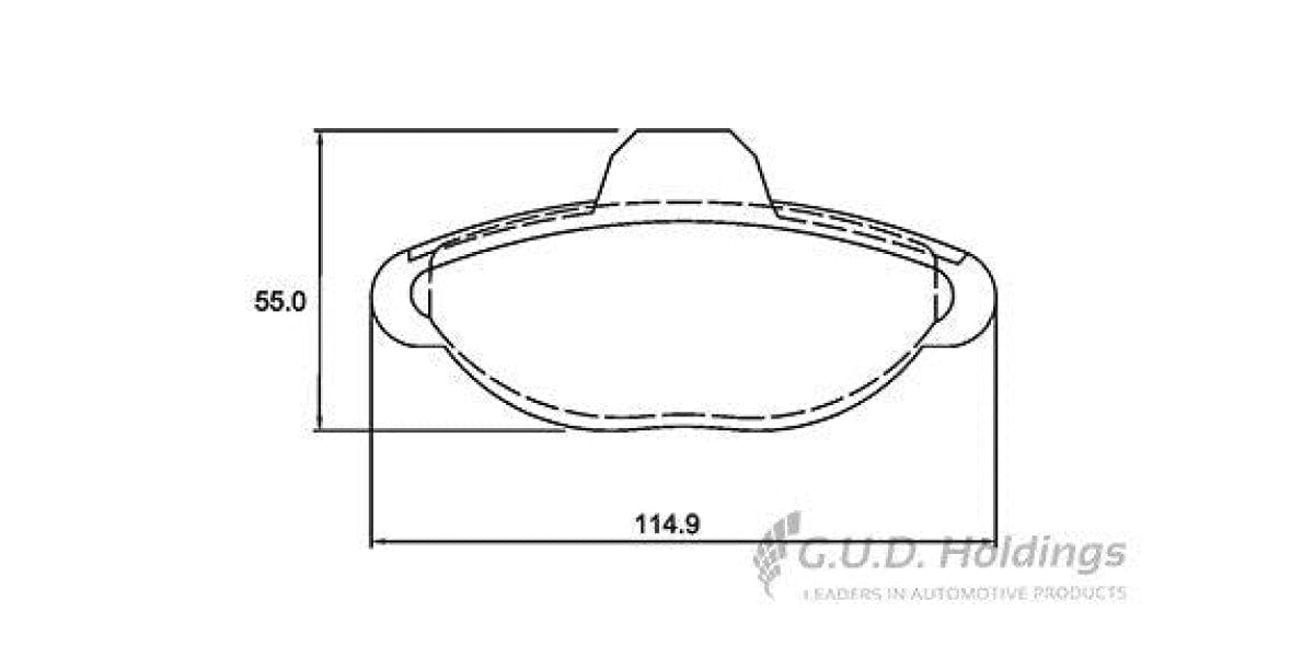 Brake Pads Front Fiat 500/500C (08-) Panda (05-) Seincento (01-) (SAFELINE D3423S)