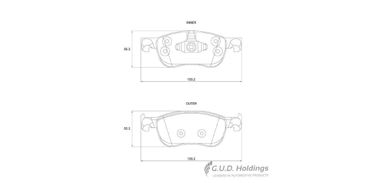 Brake Pads Front Ford Fiesta Vii (SAFELINE D4176S)