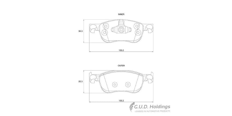 Brake Pads Front Ford Fiesta Vii (SAFELINE D4176S)