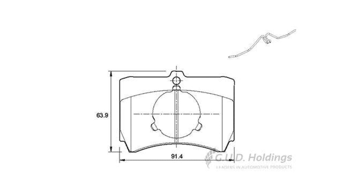 Brake Pads Front Ford Laser,Meteor,Bantam,Kia Rio,Mazda 323,Rustler (SAFELINE D968S)
