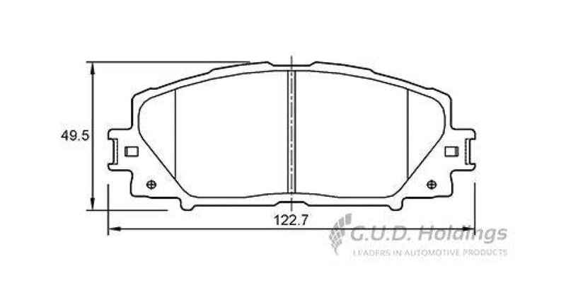 Brake Pads Front Front Haval H1 (17-) Toyota Prius (05-11) Yaris (05-16) (SAFELINE D3576S)