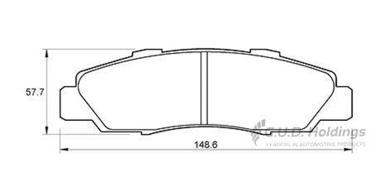 Brake Pads Front Honda Odyssey 96-98 (SAFELINE D3136S)