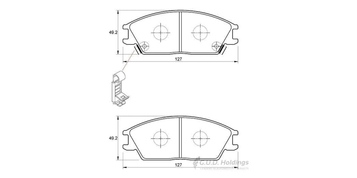 Brake Pads Front Hyundai Accent (94-02) Getz (03-10) (SAFELINE D3047S)