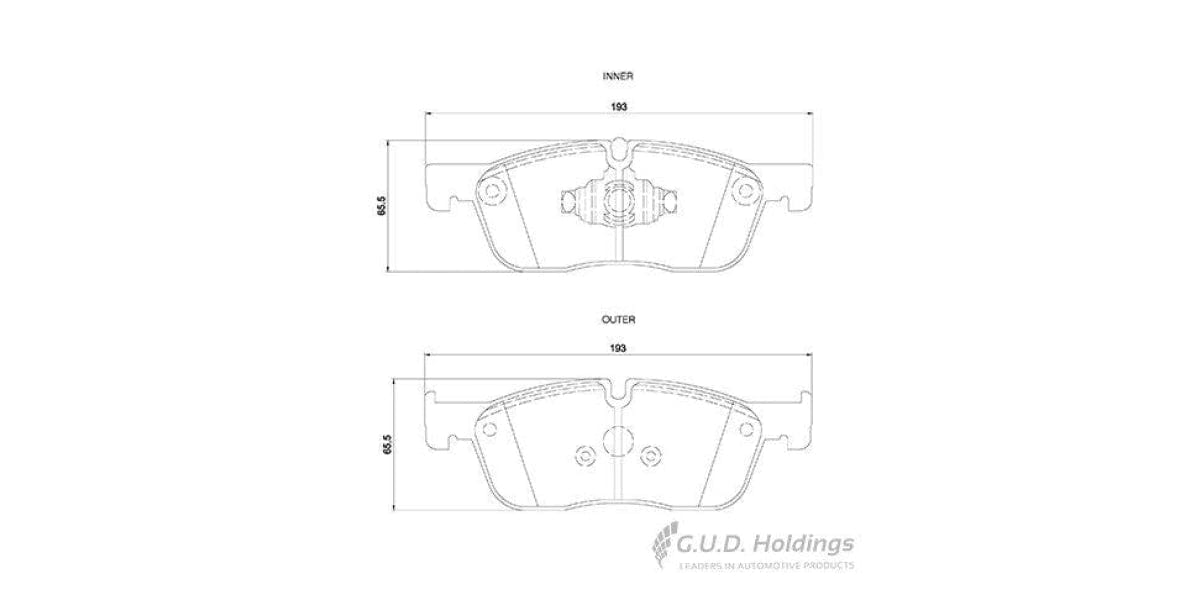 Brake Pads Front Jaguar F-Pace (X761) (2015>) (SAFELINE D4223S)
