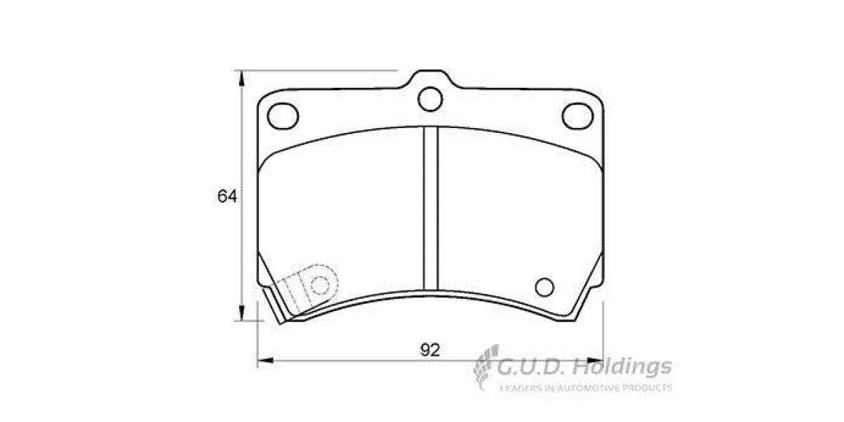 Brake Pads Front Front Kia Carens,Clarus,Rio,Shuma,Spectra (1998-2005) (SAFELINE D3558S)