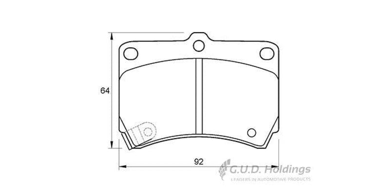 Brake Pads Front Front Kia Carens,Clarus,Rio,Shuma,Spectra (1998-2005) (SAFELINE D3558S)