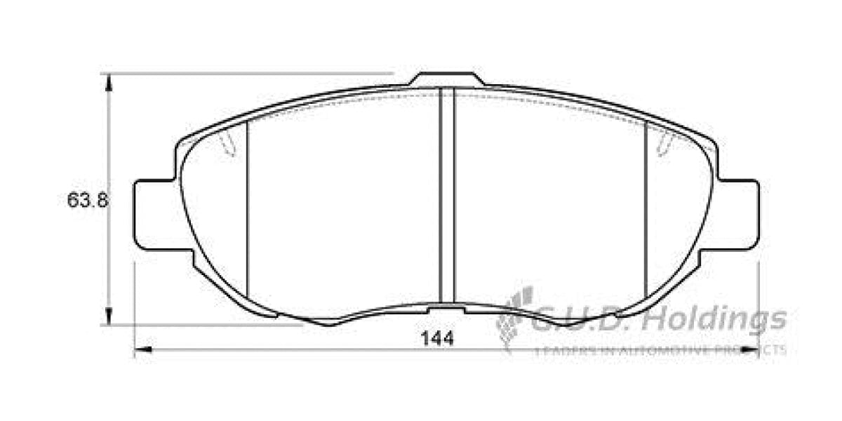 Brake Pads Front Lexus Gs300 (98-05) Is200 (99-04) Is300 (01-05) Sc430 (01-10) Toytoa Altezza 2.0 (05-05) (SAFELINE D3375S)