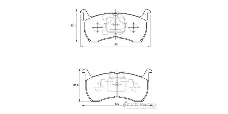 Brake Pads Front Mazda 626 (1983-1993) (SAFELINE D944S)